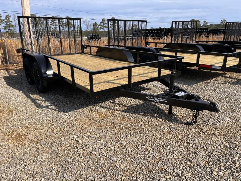 2024 Bye Rite 6.5'x14' 7k Utility Trailer 1 Brake Angle Rail