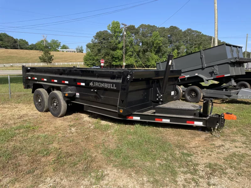 2025 Iron Bull 7x16 14k 2' Sides Dump Trailer