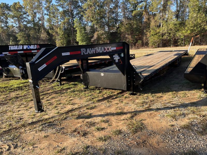2023 RawMaxx 102"x40' 14k Flatbed Gooseneck Trailer Equipment Trailer
