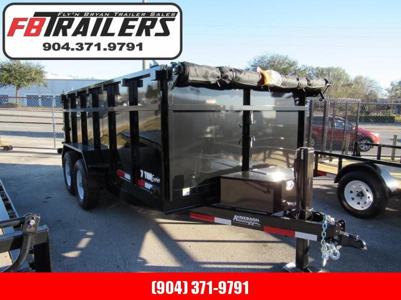 2020 Anderson Manufacturing 7X14 4ft High Side with Hydraulic Jack Dump Trailer 2020 Anderson Manufacturing 7X14 4ft High Side with Hydraulic Jack Dump Trailer