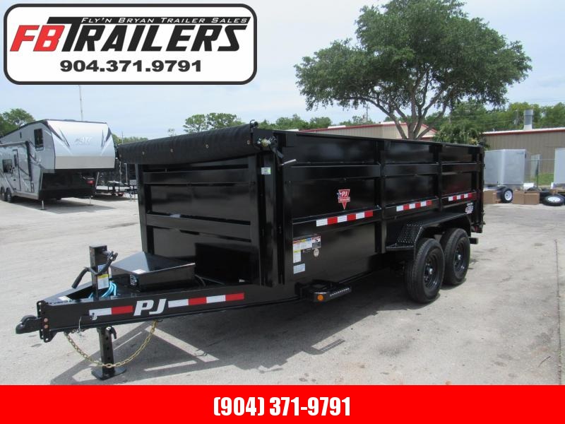 2021 PJ Trailers 7X16 4ft High Sides Dump Trailer 2021 PJ Trailers 7X16 4ft High Sides Dump Trailer