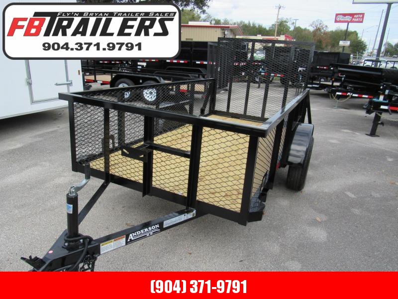 2020 Anderson Manufacturing 5X10 with 2ft Mesh Sides Utility Trailer 2020 Anderson Manufacturing 5X10 with 2ft Mesh Sides Utility Trailer