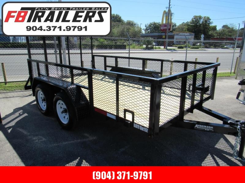 2021 Anderson Manufacturing 6X12 Tandem with 2Ft Mesh Sides Utility Trailer 2021 Anderson Manufacturing 6X12 Tandem with 2Ft Mesh Sides Utility Trailer