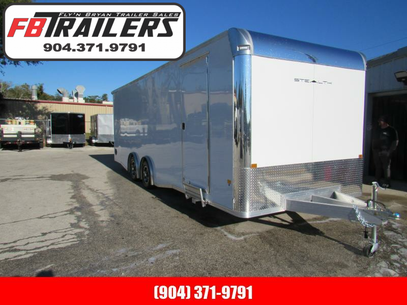 2023 Alcom-Stealth 24ft Aluminum Car / Racing Trailer