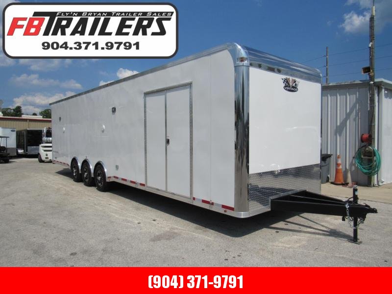 2022 Vintage Trailers 34ft Pro Stock Bath Package Car / Racing Trailer 2022 Vintage Trailers 34ft Pro Stock Bath Package Car / Racing Trailer