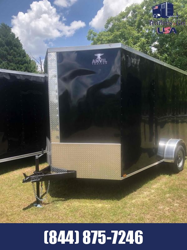2021 Anvil 7x12 Single axle Black Anvil Trailer Enclosed Cargo Trailer 2021 Anvil 7x12 Single axle Black Anvil Trailer Enclosed Cargo Trailer