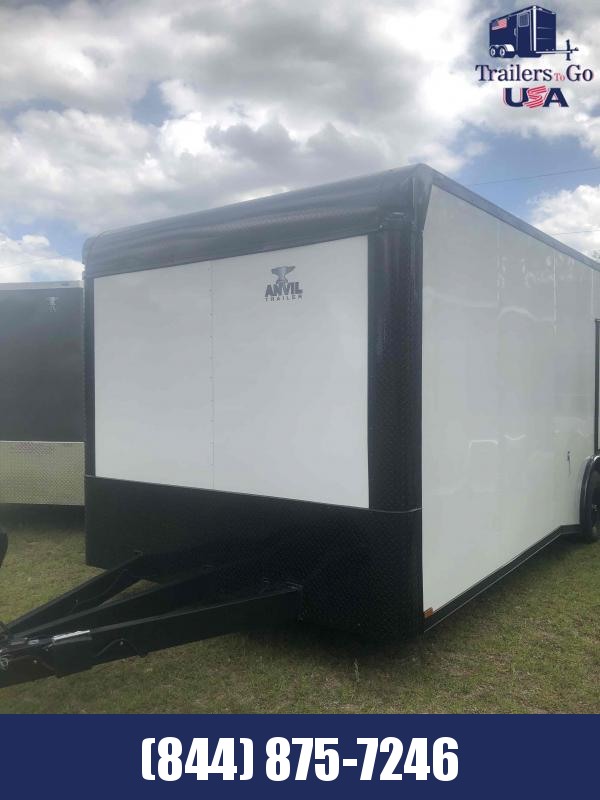 2021 Anvil 8.5x24 white with B/O package Anvil Enclosed Cargo Trailer 2021 Anvil 8.5x24 white with B/O package Anvil Enclosed Cargo Trailer