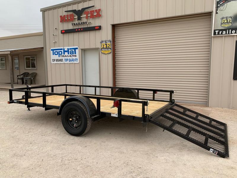 2023 Top Hat DSA 77"x12' Utility Trailer Mid Tex Trailers For Sale in
