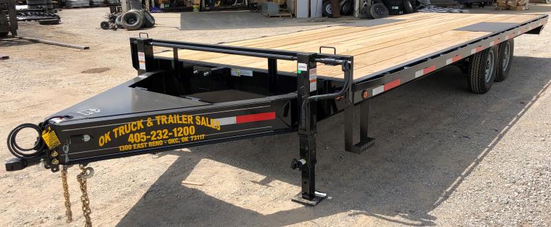 2022 East Texas 24' Tandem Axle Bumper Pull Deck Over Deckover Trailer