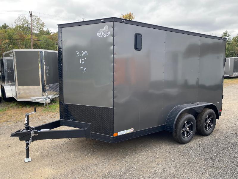 2024 Covered Wagon Trailers 7x12 Enclosed 7K Motorcycle/Cargo Trailer w