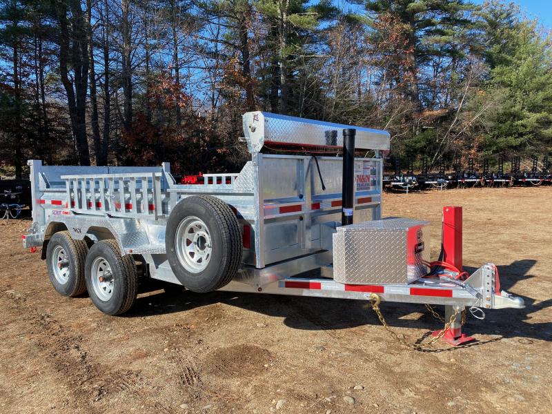 2024 N&N Trailers 6x12 Galvanized 10K Dump Trailer w/Hyd. Jack, Tarp Kit & Ramps Central NH