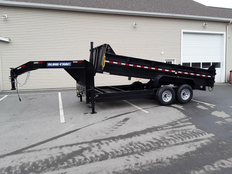Sure-Trac 82 IN x 16 HD Low Profile Gooseneck Dump Sure-Trac 82 IN x 16 HD Low Profile Gooseneck Dump