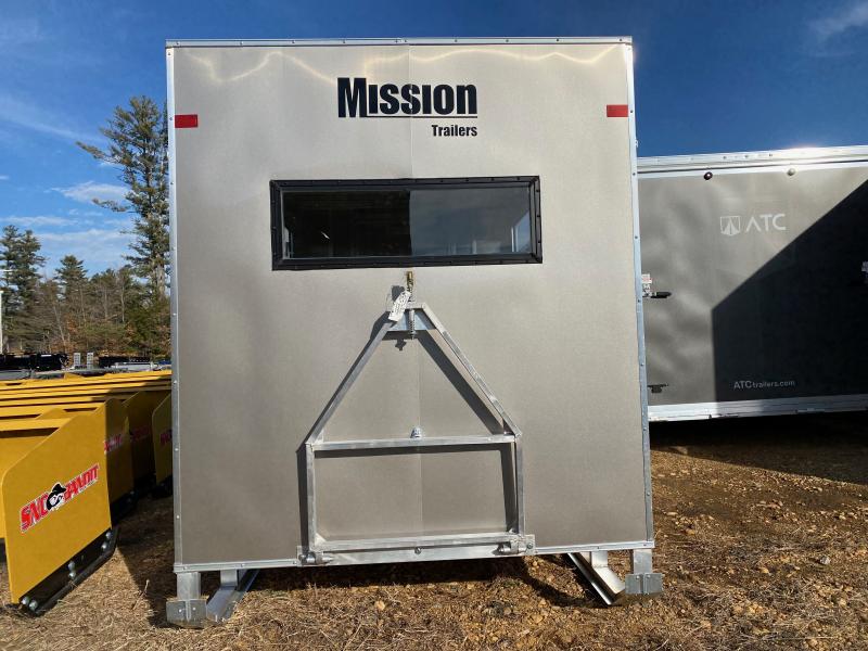 2023 Mission 6x10 Ice Shack w/Tow Hitch, Windows, & Roof Vent