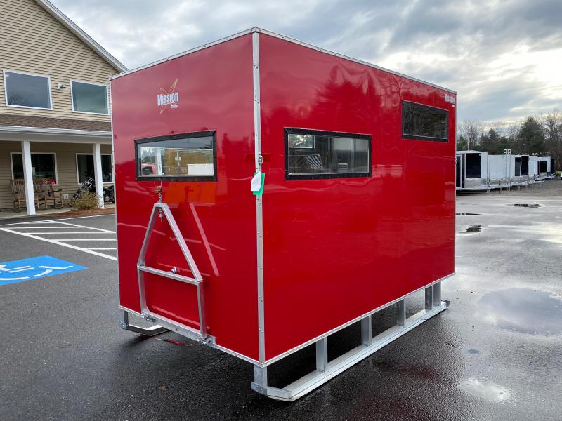2023 Mission 6x10 Ice Shack w/Tow Hitch, Windows, & Roof Vent Central