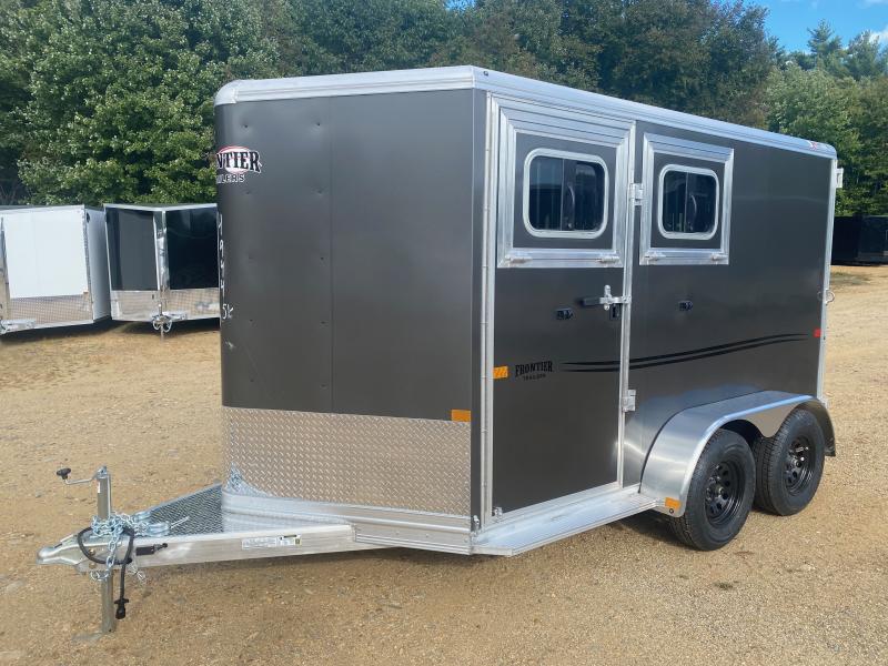 2025 Frontier Strider Series Aluminum 2Horse Combo/Slant Load Trailer