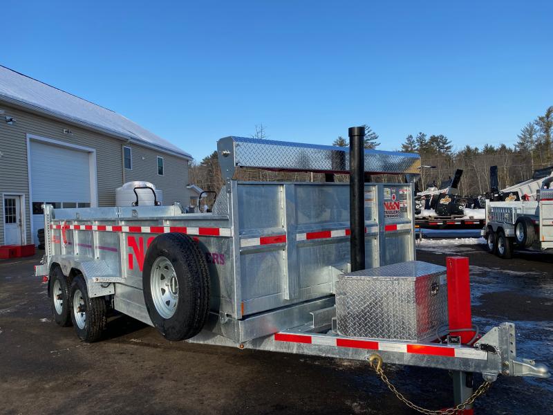 2023 N and N Trailers 7X16 Galvanized 14K Dump Trailer w/Hydraulic Jack