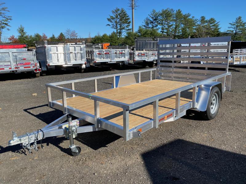 2024 Sport Haven 7x14 Aluminum 3K Utility Trailer w/Fold Flat Ramp