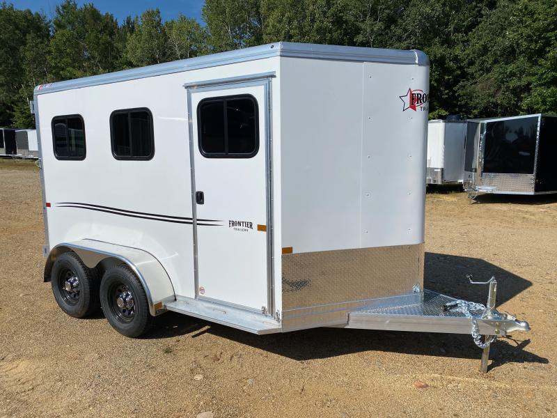 2025 Frontier Strider Series Aluminum 2Horse Combo/Slant Load Trailer