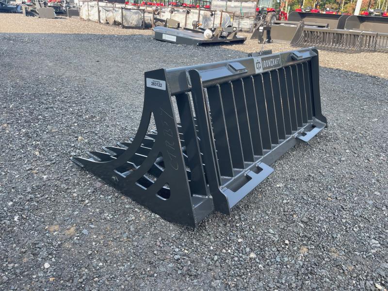 2023 Iron Craft 54" Compact Tractor Rock Bucket Central NH Trailers