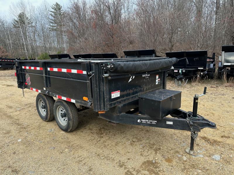 2023 Mission 7x16 Aluminum 14K Dump Trailer w/DRings & Ramp Kit
