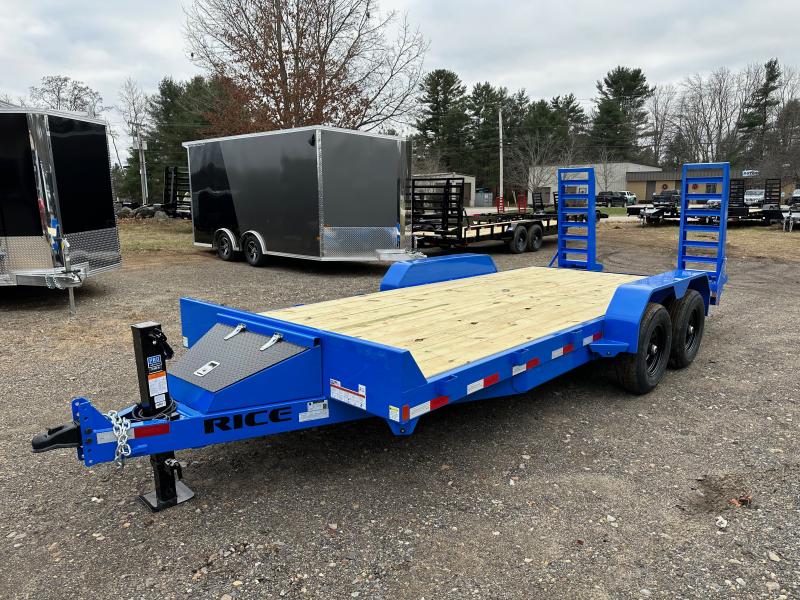 2023 Rice Trailers 7x18 Powder Coated 10k Equipment Equipment Trailer w/Ramps & Toolbox 2023 Rice Trailers 7x18 Powder Coated 10k Equipment Equipment Trailer w/Ramps & Toolbox