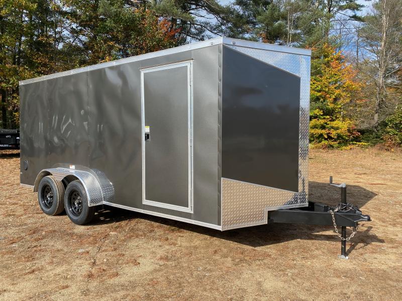 2024 Fast Cargo 7x16 Enclosed 7K Cargo Trailer w/Ramp Door Central NH Trailers Dump