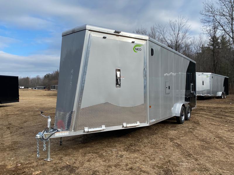 2024 NEO Trailers 7.5x18+5 Aluminum Enclosed 3Place Snowmobile Trailer