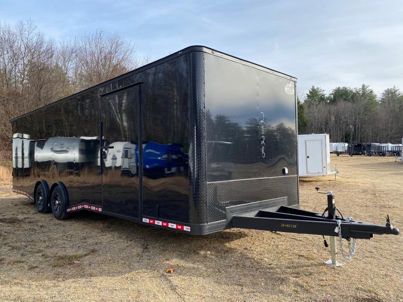 2024 Covered Wagon Trailers 8.5x28 Enclosed 14K Race Trailer w/Extra Height, Polycore, & Spoiler