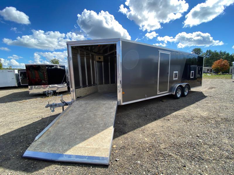 2023 EZ Hauler 7.5x24+4.5 Aluminum 4/5-Place Inline Snowmobile Trailer w/Extra Height & Tapered Ramps 2023 EZ Hauler 7.5x24+4.5 Aluminum 4/5-Place Inline Snowmobile Trailer w/Extra Height & Tapered Ramps