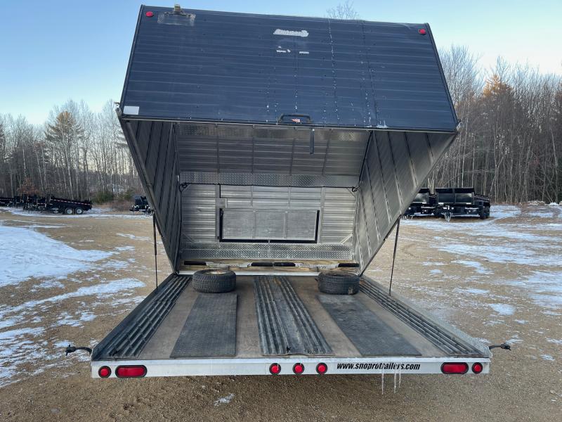 2008 SnoPro Trailers 101x10 Clamshell 2Place Snowmobile Trailer w/Track Mats & Ski Guides