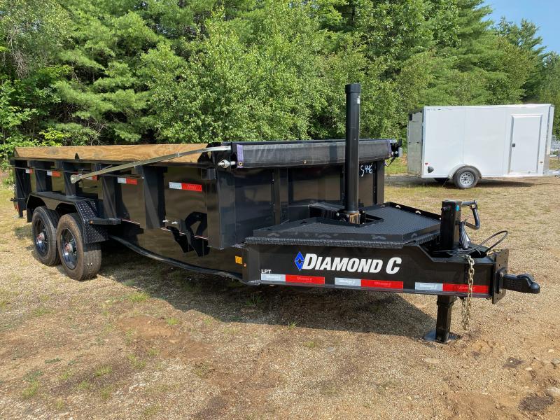 2023 Diamond C Trailers 7x16 Powder Coated 14.9K Telescopic Dump