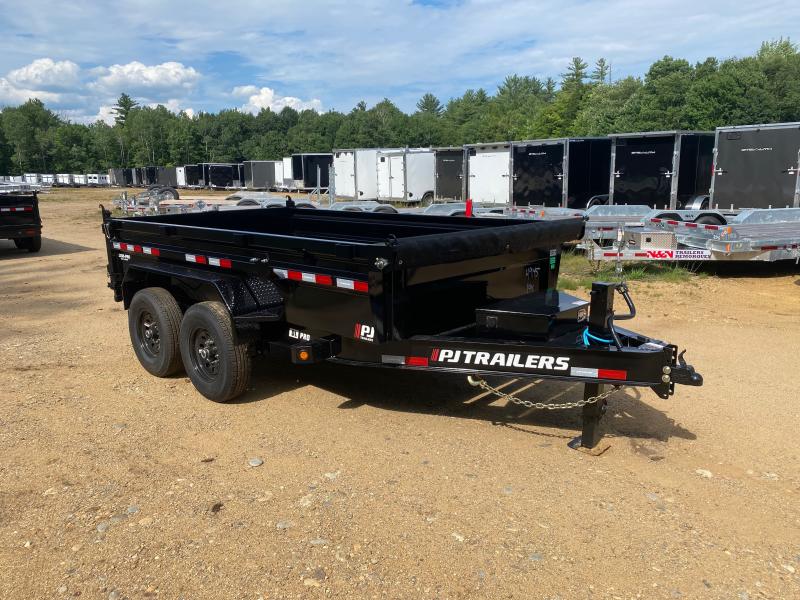 2025 PJ Trailers 7x12 Powder Coated 14K Scissor Lift Dump Trailer w