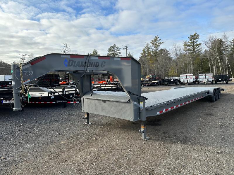 2022 Diamond C Trailers 7x44 Powder Coated Gooseneck 24K Car Hauler w/Slide Out Ramps & Winch 2022 Diamond C Trailers 7x44 Powder Coated Gooseneck 24K Car Hauler w/Slide Out Ramps & Winch