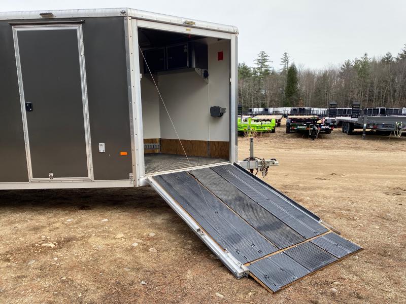 2017 NEO Trailers 7.5x26+5 Aluminum 4/5Place 10K Snowmobile Trailer w/Track Mats & Ski Guides