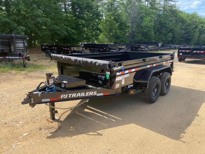 2025 PJ Trailers 7x12 Powder Coated 14K Scissor Lift Dump Trailer w
