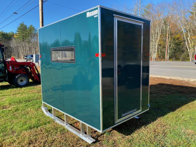2023 Mission 6x10 Ice Shack w/Tow Hitch, Windows, & Roof Vent