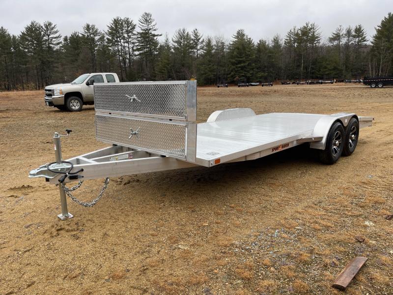 2023 Sport Haven 7x18 All Aluminum 10K Car Hauler w/Front Mount Ramps