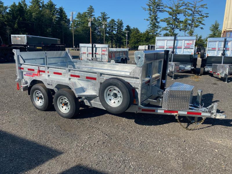 2025 N&N Trailers 6x12 Galvanized 10K Dump Trailer w/Tarp Kit, Ramps