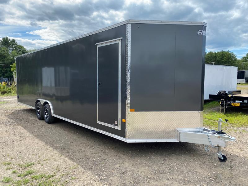2023 EZ Hauler 8.5x28 Aluminum 10K Car / Racing Trailer w/Extra Height, Alum Wheels, & Spoiler