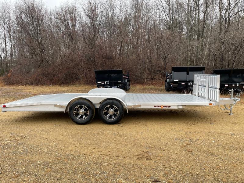 2023 Sport Haven 7x18 All Aluminum 10K Car Hauler w/Front Mount Ramps