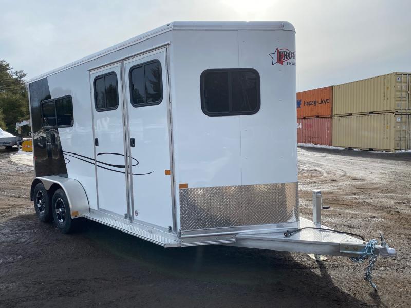 2023 Frontier Ambassador Straight Load 2Horse Trailer w/67" Tack