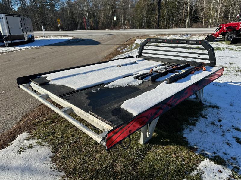 2022 SnoPro Trailers Aluminum Sled Deck w/Tie Down Bars & Loading Ramp
