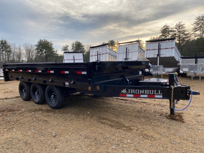 2023 Iron Bull Trailers 8x16 Powder Coated 21K TriAxle Deckover Dump