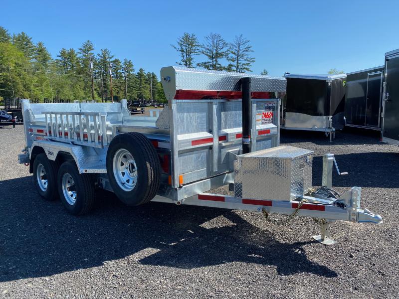 2022 N&N Trailers 6x12 Galvanized 10K Dump Trailer w/Tarp Kit & Ramps Central NH Trailers