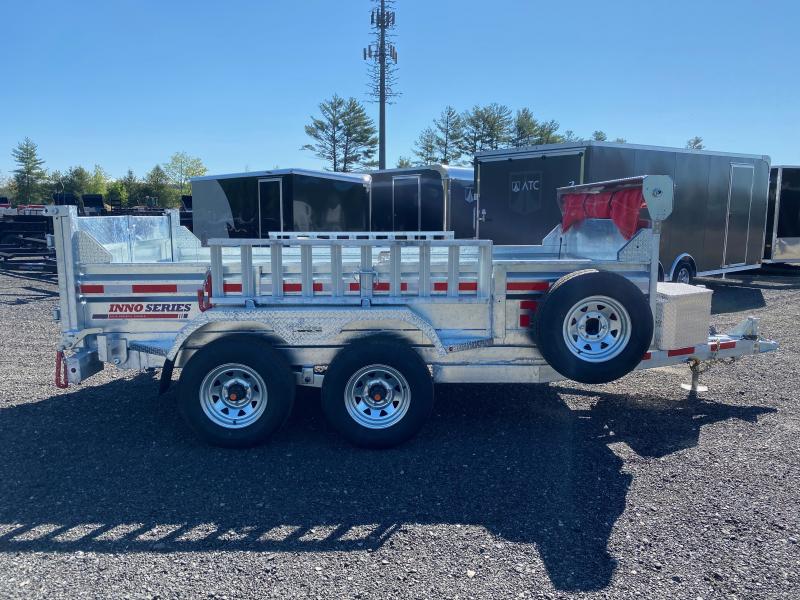 2022 N&N Trailers 6x12 Galvanized 10K Dump Trailer w/Tarp Kit & Ramps Central NH Trailers