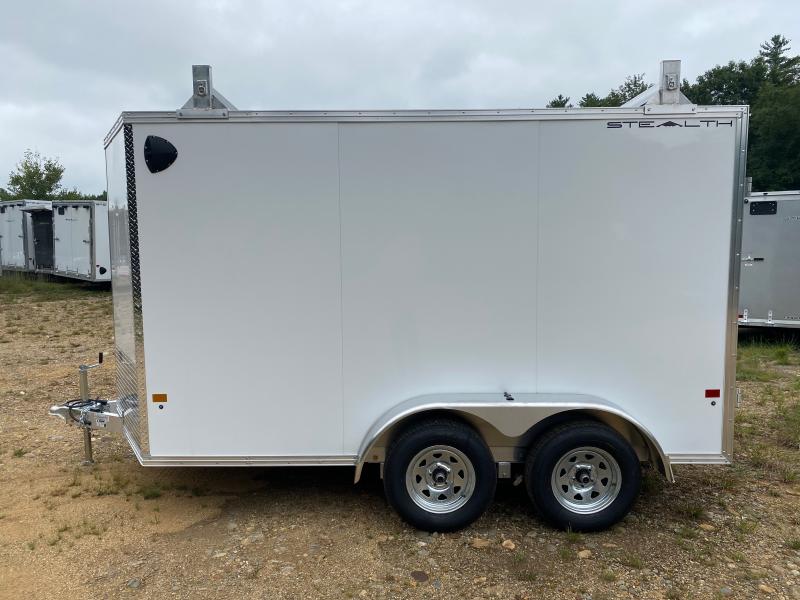 2025 Stealth 7x12 Aluminum 7K Enclosed Cargo Trailer w/Roof Racks