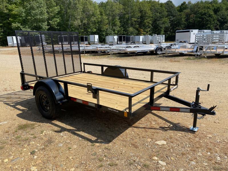 2025 Triple Crown Trailers 6x10 Powder Coated 3K Utility Trailer w/Rear