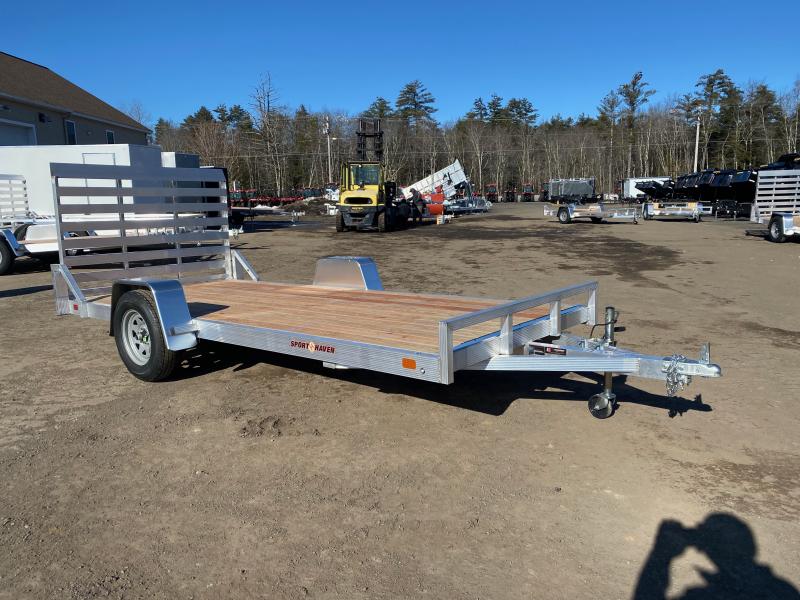 2024 Sport Haven 6x14 Aluminum 3K Open Deck Utility Trailer w/Fold Flat