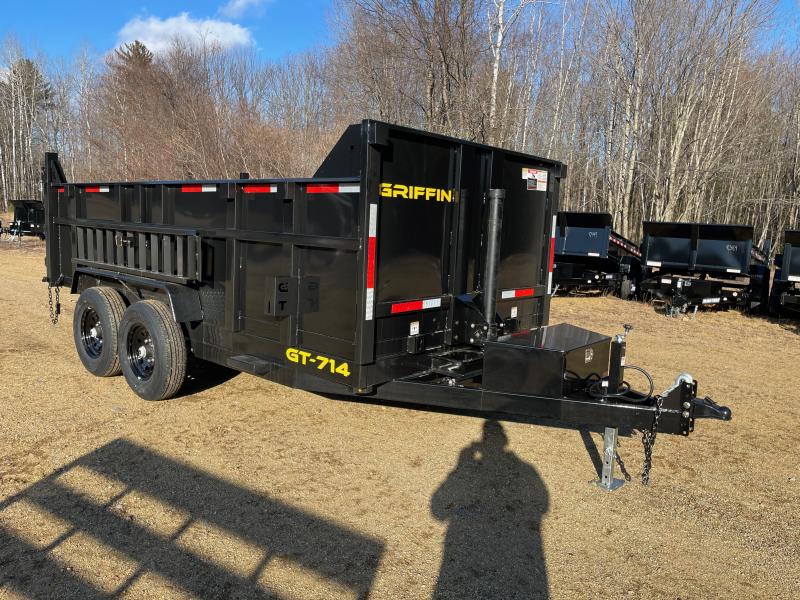 2023 Griffin 7x14 Powder Coated 14K High Side Tele Dump Trailer Dump Trailer Central NH