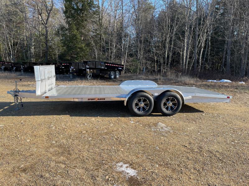 2023 Sport Haven 7x18 All Aluminum 10K Car Hauler w/Front Mount Ramps